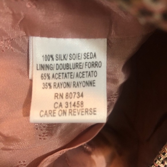 BCBGMaxAzria Silk Tweed Cap Sleeve Blazer medium - Picture 6 of 7